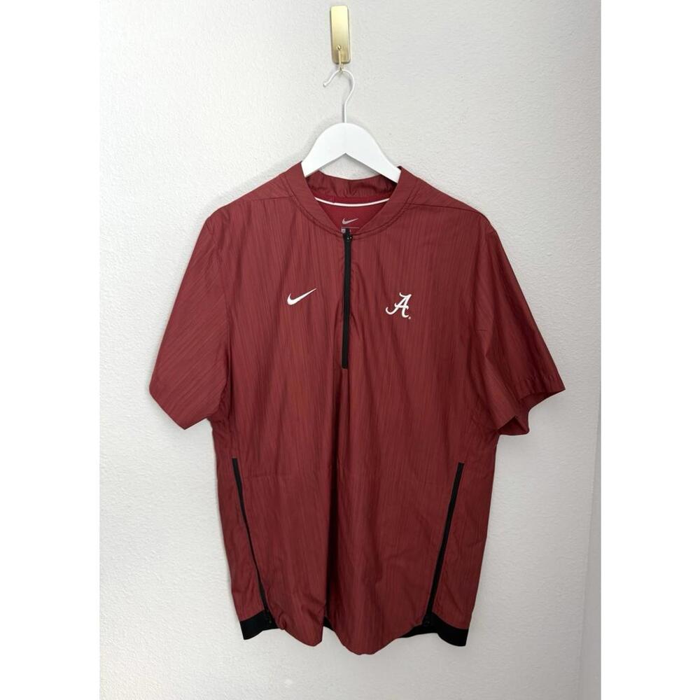 Nike‎ Alabama Crimson Collegiate Coaches Dri-Fit Baseball Jacket Sz L